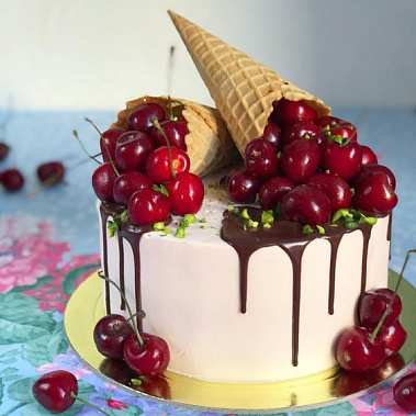 Торт "Вишневый рожок" купить - новороссийск.сладкоежкин.рф