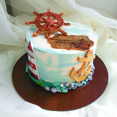 Торт "Нашему капитану" купить - новороссийск.сладкоежкин.рф