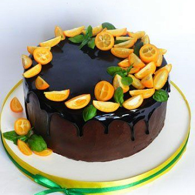 Торт глазурь с дольками купить - новороссийск.сладкоежкин.рф